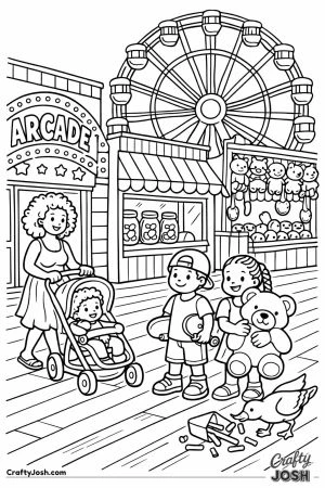 Atlantic boardwalk arcade ferris wheel