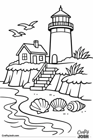 Cape cod lighthouse sandy bluff