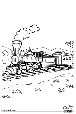 Classic 4 4 0 american steam train with passenger coach