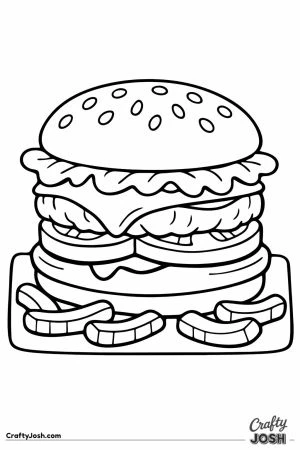 Classic cheeseburger layers simple