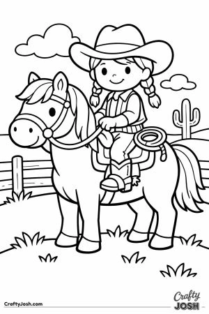 Cowgirl on horseback rolling hills