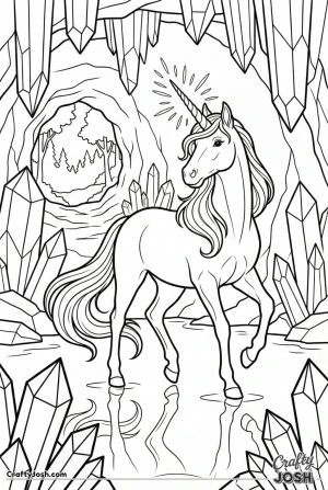 Crystal cavern unicorn awakening