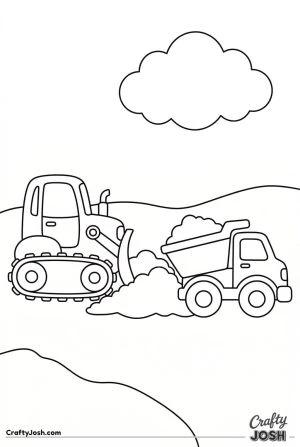 Easy bulldozer making small hill