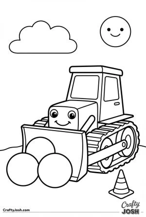 Easy bulldozer with dump truck