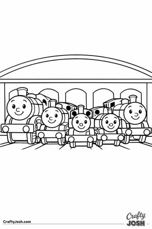 Five engines tidmouth sheds