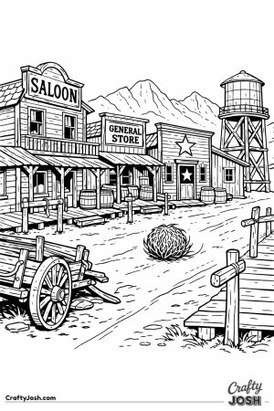 Ghost town main street western