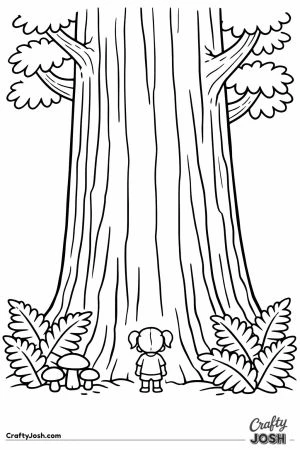 Giant redwood tree tiny person