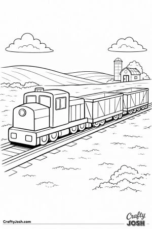 Grain hopper freight train