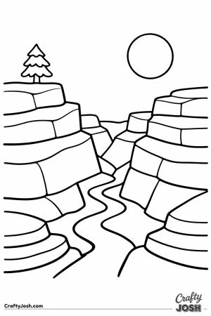 Grand canyon layered rocks simple