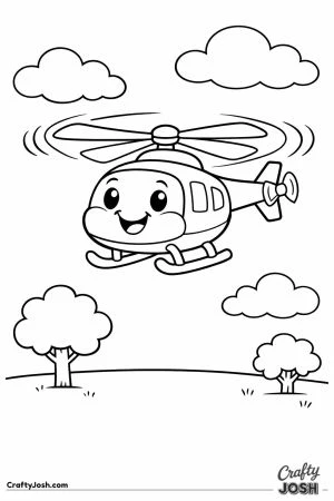 Harold hovering above field