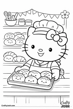 Hello kitty cat bakery buns