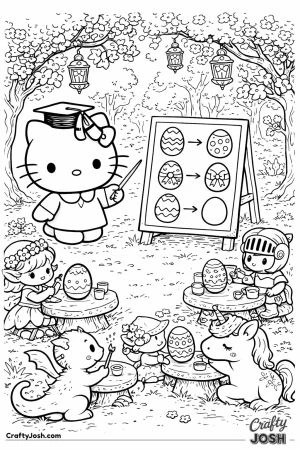 Hello kitty cat easter workshop magical meadow