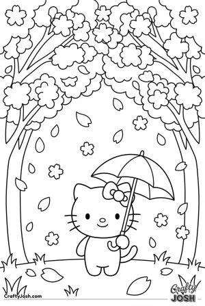 Hello kitty sakura umbrella