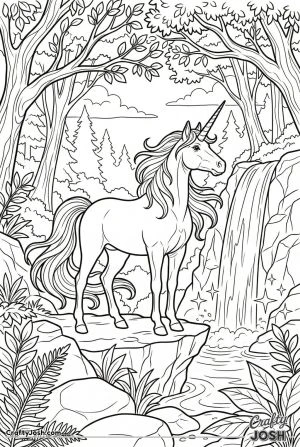 Hidden waterfall unicorn sanctuary