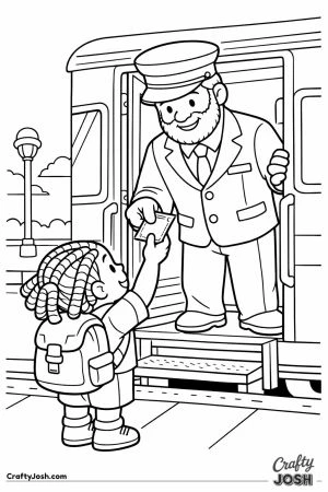 Hogwarts express conductor checking ticket