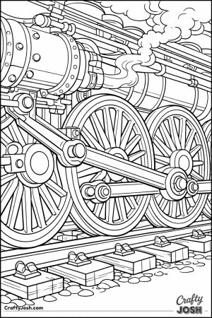 Hogwarts express driving wheels pistons