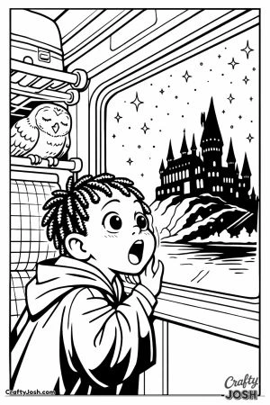 Hogwarts express first year seeing castle