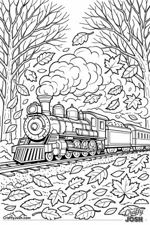 Hogwarts express full steam autumn woodland