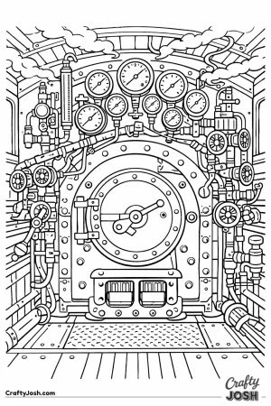 Hogwarts express locomotive cab interior