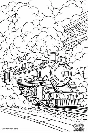 Hogwarts express steam billowing at station