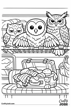 Hogwarts express three owls compartment