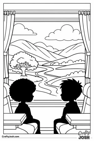 Hogwarts express window view rolling hills