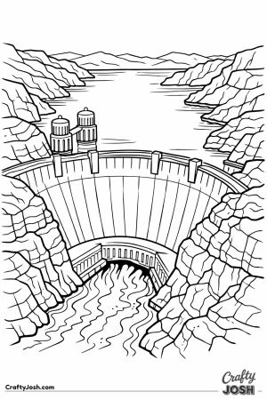 Hoover dam canyon view