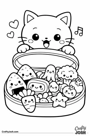 Kawaii cat bento lunch box