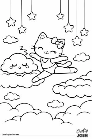 Kawaii cat floor routine cloud kingdom