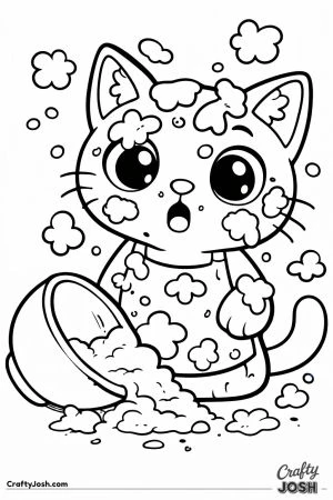 Kawaii cat flour explosion accident
