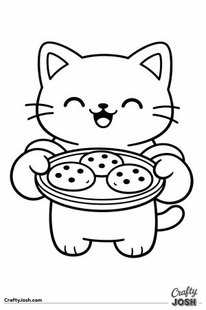 Kawaii cat oven mitts cookie tray