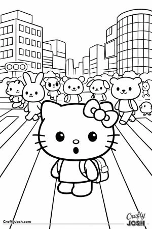 Kawaii cat shibuya crossing