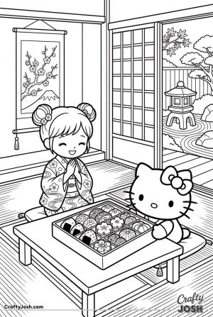 Kawaii cat sweet bento tea room gift