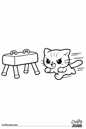 Kawaii cat vault run up