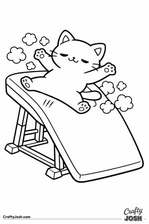 Kawaii cat vault slide fail