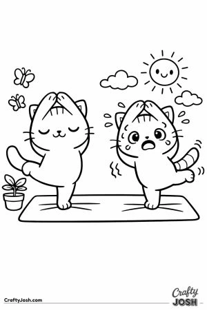 Kawaii cats synchronised wobble