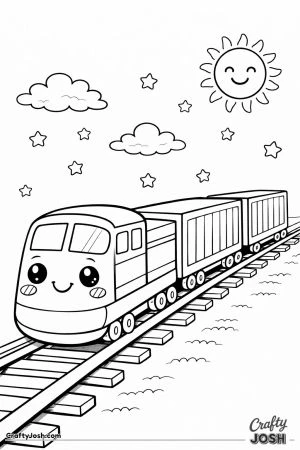Kawaii container freight train