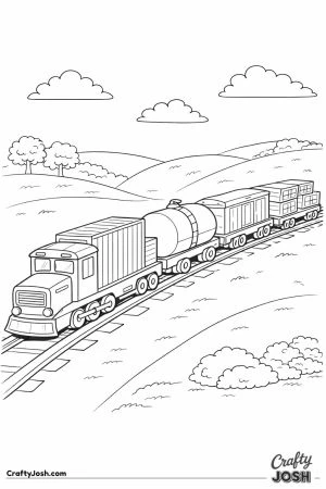 Mixed cargo freight train