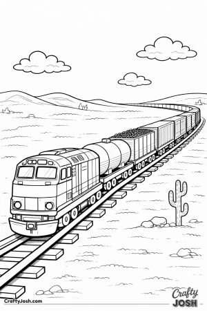 Mixed wagon freight train