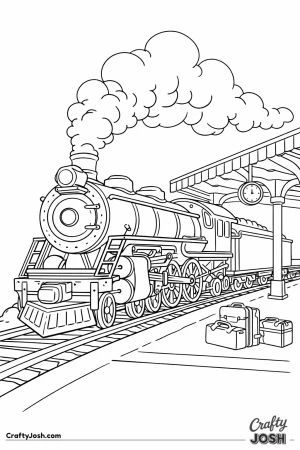 Pacific steam locomotive arriving at grand station