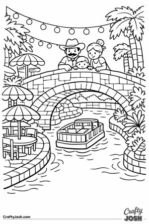 San antonio river walk bridge dining