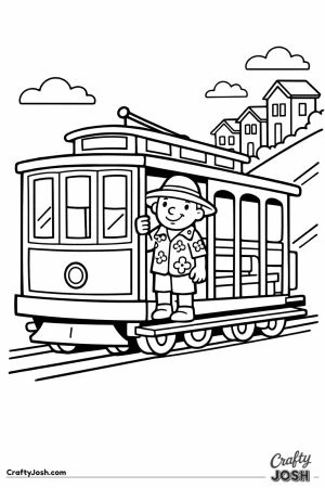 San francisco cable car steep hill