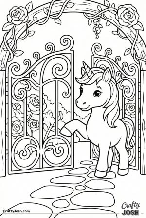 Secret garden gate foal