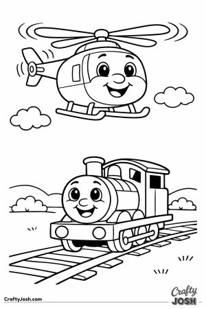 Thomas and harold above and below