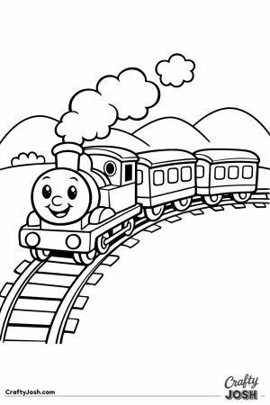 Thomas coaches on curved track