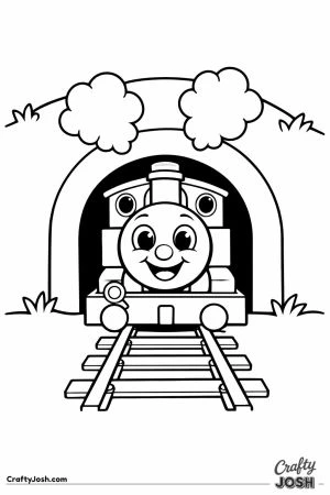 Thomas emerging from tunnel