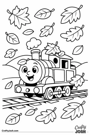 Thomas in autumn leaves