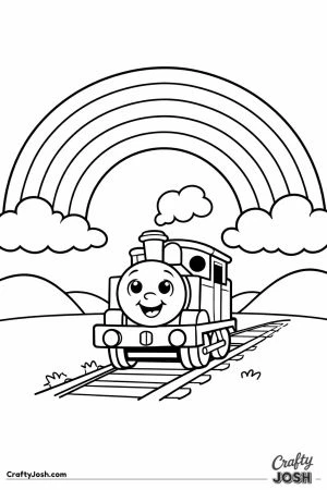 Thomas under rainbow