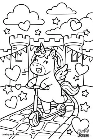 Unicorn scooter castle gate