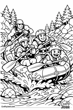 Whitewater rafting rapids adventure